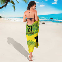 Custom Jamaica Reggae Boyz Sarong With Traditional Pattern - Wonder Print Shop