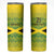 Custom Jamaica Reggae Boyz Skinny Tumbler With Traditional Pattern - Wonder Print Shop