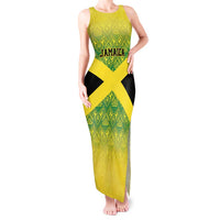 Custom Jamaica Reggae Boyz Tank Maxi Dress With Traditional Pattern - Wonder Print Shop
