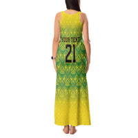 Custom Jamaica Reggae Boyz Tank Maxi Dress With Traditional Pattern - Wonder Print Shop