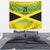 Custom Jamaica Reggae Boyz Tapestry With Traditional Pattern - Wonder Print Shop