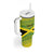 Custom Jamaica Reggae Boyz Tumbler With Handle With Traditional Pattern - Wonder Print Shop