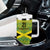 Custom Jamaica Reggae Boyz Tumbler With Handle With Traditional Pattern - Wonder Print Shop