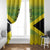 Custom Jamaica Reggae Boyz Window Curtain With Traditional Pattern - Wonder Print Shop