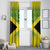 Custom Jamaica Reggae Boyz Window Curtain With Traditional Pattern - Wonder Print Shop