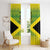 Custom Jamaica Reggae Boyz Window Curtain With Traditional Pattern - Wonder Print Shop