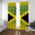 Custom Jamaica Reggae Boyz Window Curtain With Traditional Pattern - Wonder Print Shop