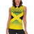 Custom Jamaica Reggae Boyz Women Sleeveless Polo Shirt With Traditional Pattern - Wonder Print Shop