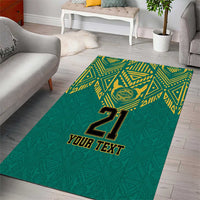 Jamaica Tribal Custom Football Area Rug Green Style LT9 - Wonder Print Shop