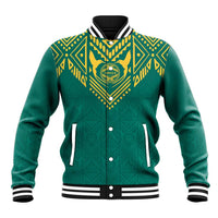 Jamaica Tribal Custom Football Baseball Jacket Green Style LT9 - Wonder Print Shop