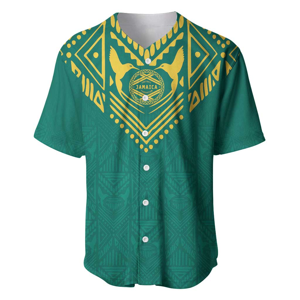 Jamaica Tribal Custom Football Baseball Jersey Green Style LT9 - Wonder Print Shop