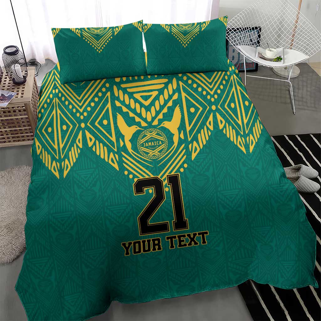 Jamaica Tribal Custom Football Bedding Set Green Style LT9 - Wonder Print Shop