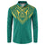 Jamaica Tribal Custom Football Button Sweatshirt Green Style LT9 - Wonder Print Shop