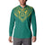 Jamaica Tribal Custom Football Button Sweatshirt Green Style LT9 - Wonder Print Shop