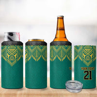 Jamaica Tribal Custom Football 4 in 1 Can Cooler Tumbler Green Style LT9 - Wonder Print Shop