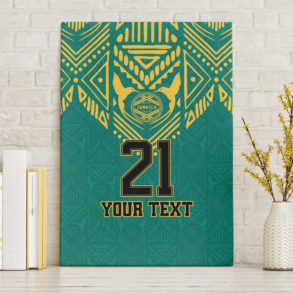 Jamaica Tribal Custom Football Canvas Wall Art Green Style LT9 - Wonder Print Shop