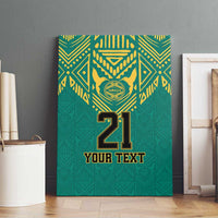 Jamaica Tribal Custom Football Canvas Wall Art Green Style LT9 - Wonder Print Shop