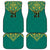 Jamaica Tribal Custom Football Car Mats Green Style LT9 - Wonder Print Shop