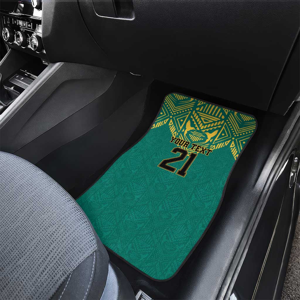 Jamaica Tribal Custom Football Car Mats Green Style LT9 - Wonder Print Shop