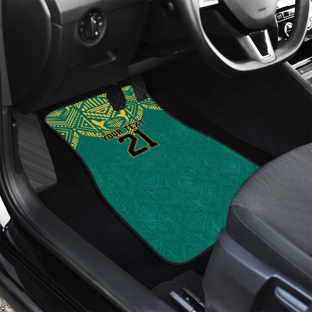 Jamaica Tribal Custom Football Car Mats Green Style LT9 - Wonder Print Shop