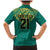 Jamaica Tribal Custom Football Family Matching Mermaid Dress and Hawaiian Shirt Green Style LT9 - Wonder Print Shop
