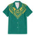 Jamaica Tribal Custom Football Family Matching Mermaid Dress and Hawaiian Shirt Green Style LT9 - Wonder Print Shop