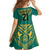 Jamaica Tribal Custom Football Family Matching Puletasi and Hawaiian Shirt Green Style - Wonder Print Shop