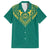 Jamaica Tribal Custom Football Family Matching Puletasi and Hawaiian Shirt Green Style - Wonder Print Shop