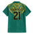 Jamaica Tribal Custom Football Family Matching Puletasi and Hawaiian Shirt Green Style - Wonder Print Shop