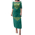 Jamaica Tribal Custom Football Family Matching Puletasi and Hawaiian Shirt Green Style - Wonder Print Shop