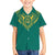 Jamaica Tribal Custom Football Family Matching Puletasi and Hawaiian Shirt Green Style - Wonder Print Shop
