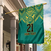 Jamaica Tribal Custom Football Garden Flag Green Style - Wonder Print Shop
