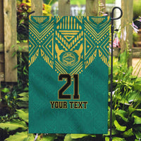Jamaica Tribal Custom Football Garden Flag Green Style - Wonder Print Shop