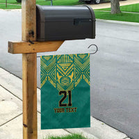 Jamaica Tribal Custom Football Garden Flag Green Style - Wonder Print Shop