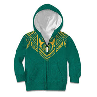 Jamaica Tribal Custom Football Kid Hoodie Green Style - Wonder Print Shop