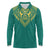 Jamaica Tribal Custom Football Long Sleeve Polo Shirt Green Style - Wonder Print Shop