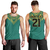 Jamaica Tribal Custom Football Men Tank Top Green Style - Wonder Print Shop
