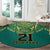 Jamaica Tribal Custom Football Round Carpet Green Style