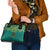 Jamaica Tribal Custom Football Shoulder Handbag Green Style