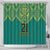 Jamaica Tribal Custom Football Shower Curtain Green Style