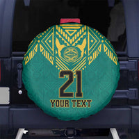 Jamaica Tribal Custom Football Spare Tire Cover Green Style - Wonder Print Shop