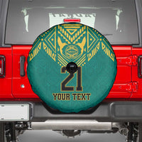Jamaica Tribal Custom Football Spare Tire Cover Green Style - Wonder Print Shop