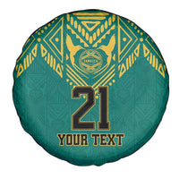 Jamaica Tribal Custom Football Spare Tire Cover Green Style - Wonder Print Shop