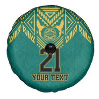 Jamaica Tribal Custom Football Spare Tire Cover Green Style - Wonder Print Shop