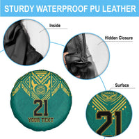 Jamaica Tribal Custom Football Spare Tire Cover Green Style - Wonder Print Shop