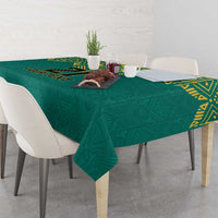 Jamaica Tribal Custom Football Tablecloth Green Style - Wonder Print Shop