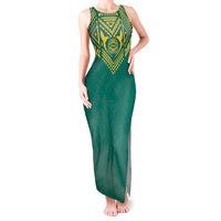 Jamaica Tribal Custom Football Tank Maxi Dress Green Style - Wonder Print Shop