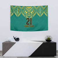 Jamaica Tribal Custom Football Tapestry Green Style - Wonder Print Shop