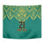 Jamaica Tribal Custom Football Tapestry Green Style - Wonder Print Shop