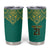 Jamaica Tribal Custom Football Tumbler Cup Green Style - Wonder Print Shop